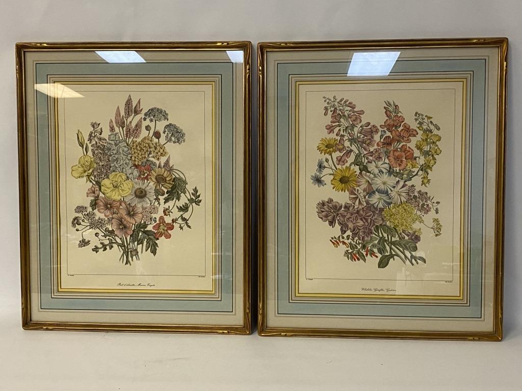 Two Framed Floral Prints (1 of 7)