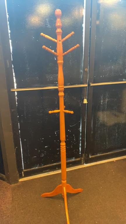 Coat Rack: Measures approximately 72" tall.