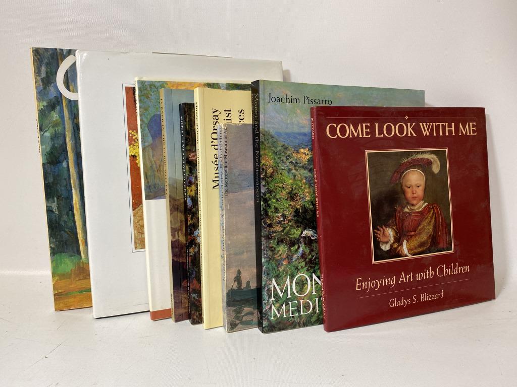 Nine Volumes of Art Books: To include Come Look With Me, Monet and the Mediterranean.