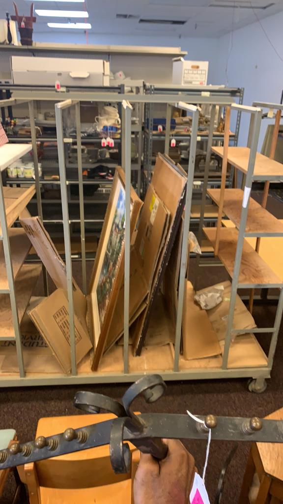 Industrial Cart: Items on cart not in lot.