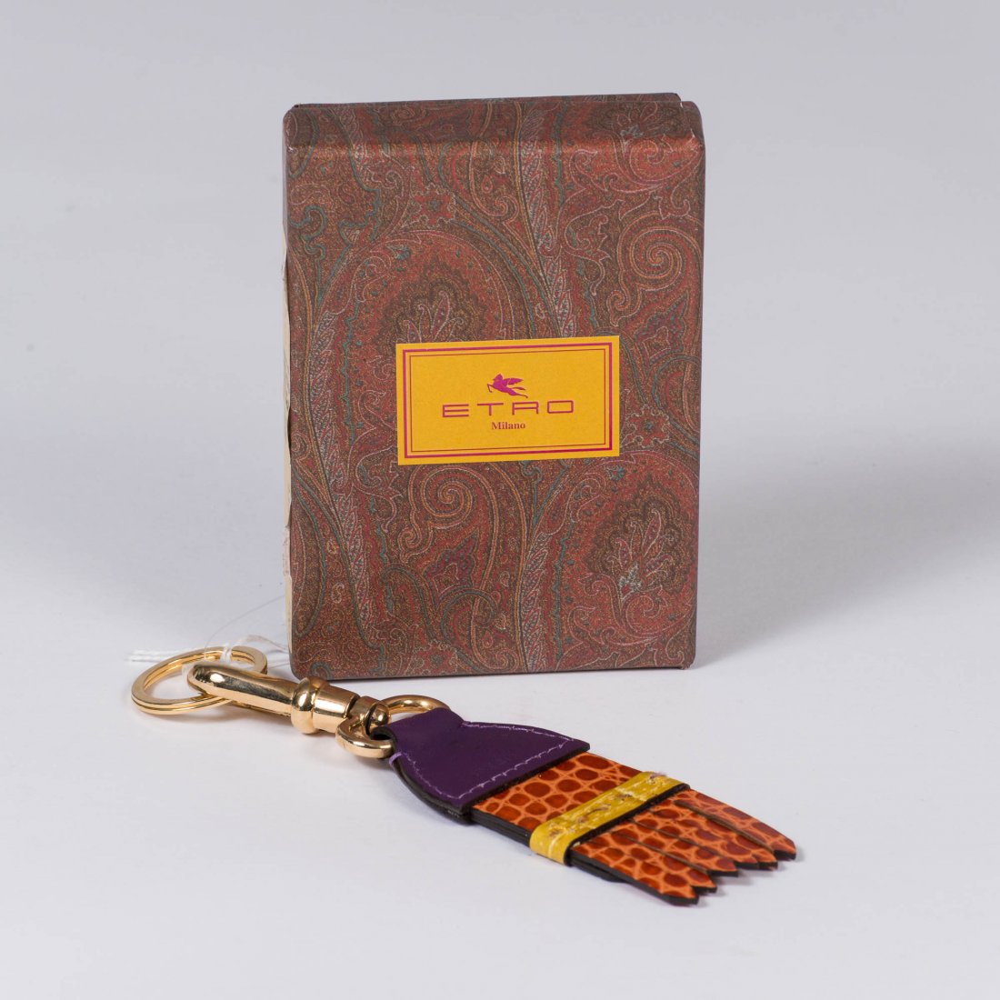 An Etro Key Holder: Etro key holder in original box. 7"L
