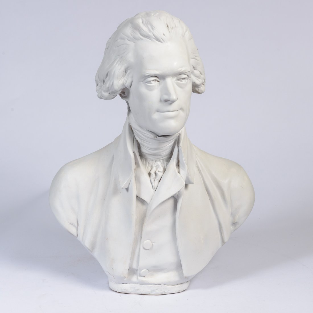 A Bust of Thomas Jefferson: Height: 23" Width: 19"
