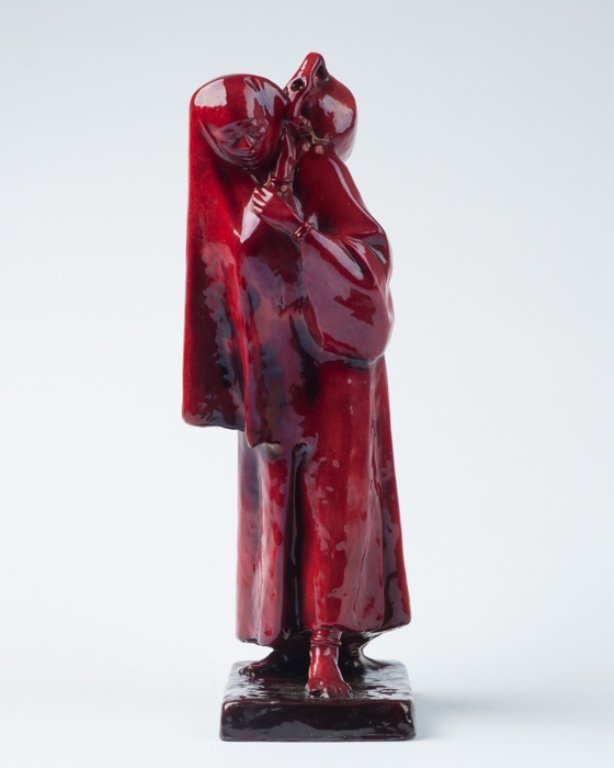 A Zsolnay Ceramic Figure of a Nun: Height: 14 5/8"