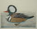 "Merganser Duck" Hand Colored Etching by Dan Mitra - 2