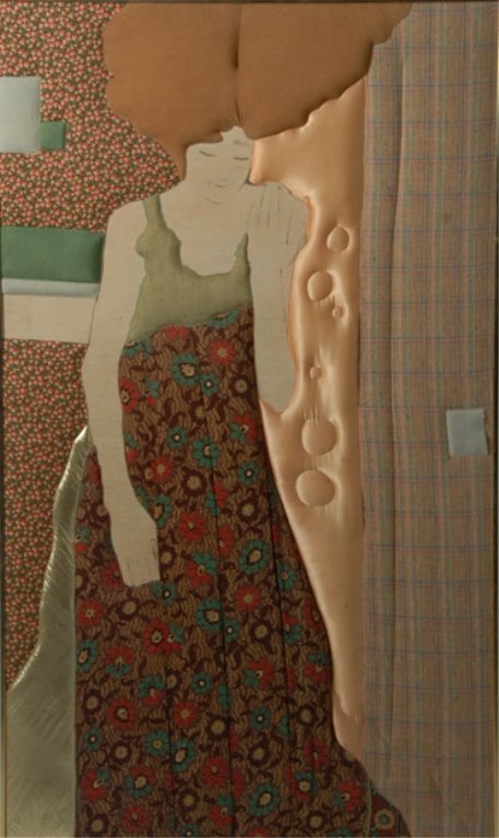 Raymor Puff Art Wall Hanging: Sight image: 53 1/2" x 31 1/2"