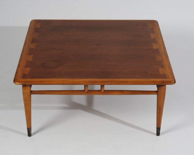 Lane Furniture Coffee Table: One corner scratched/nicked. Height: 14 1/2"Width: 32"Depth: 32"