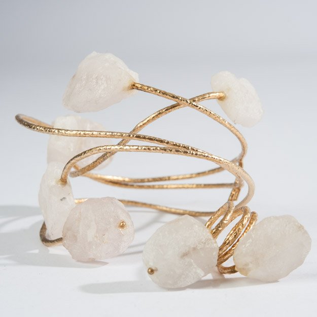 Etro Milano Quartz & Goldtone Bracelet & Ring: Goldtone metal, in original box. C. 1990. Italy.