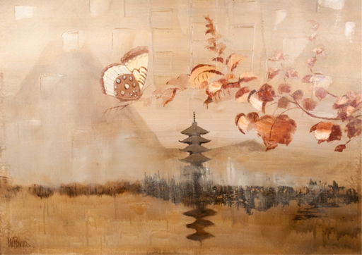 Butterfly Painting Signed Lee Reynolds Feb 21 2015 Bremo