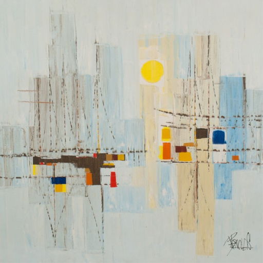 Lee Reynolds Abstract Oil On Canvas Feb 21 2015 Bremo