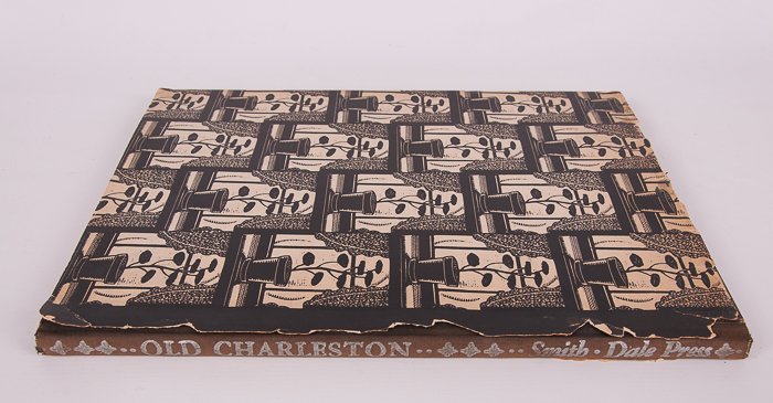 "Old Charleston" by Charles W. Smith: "Old Charleston: Twenty-Four Woodcuts" by Charles W. Smith with an introduction by Herbert Ravenel Sass; hardcover; The Dale Press, Richmond, VA, 1933; inscribed and signed in back by Charles Smith; r