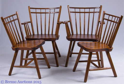 rustic windsor style chairs by pioneer furniture