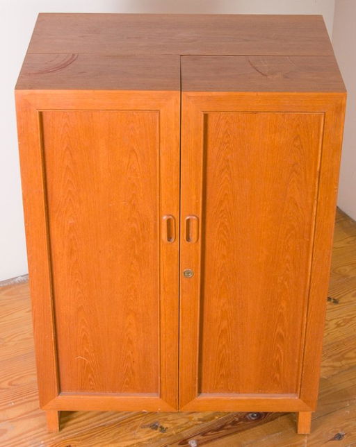 Danish Teak Fold Away Box Desk