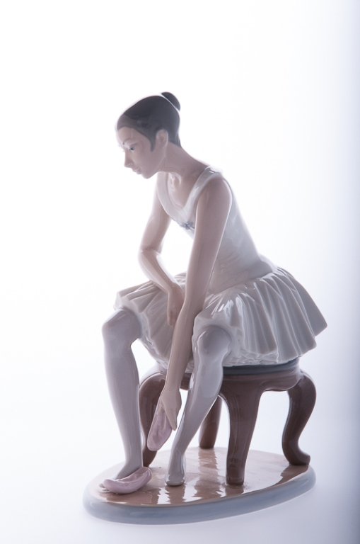 Lladro NAO Seated Ballerina Rare Porcelain Figure (1 of 9)