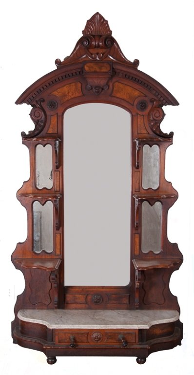 Sheraton Style Walnut Etagere (1 of 10)