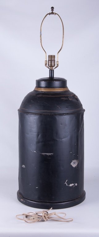 Toleware Tea Canister Lamp - 3