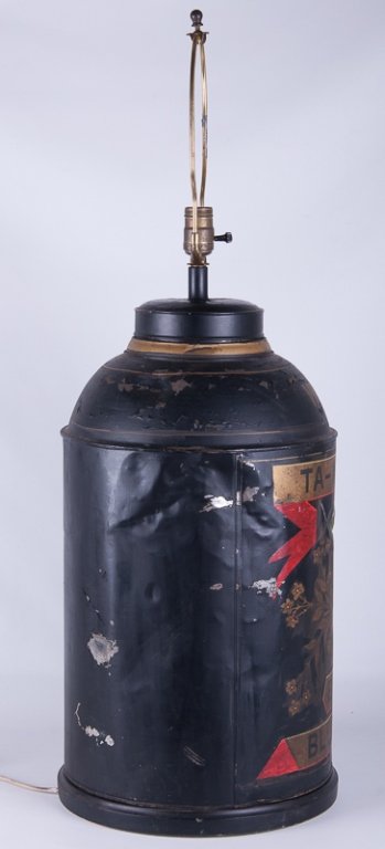 Toleware Tea Canister Lamp - 4