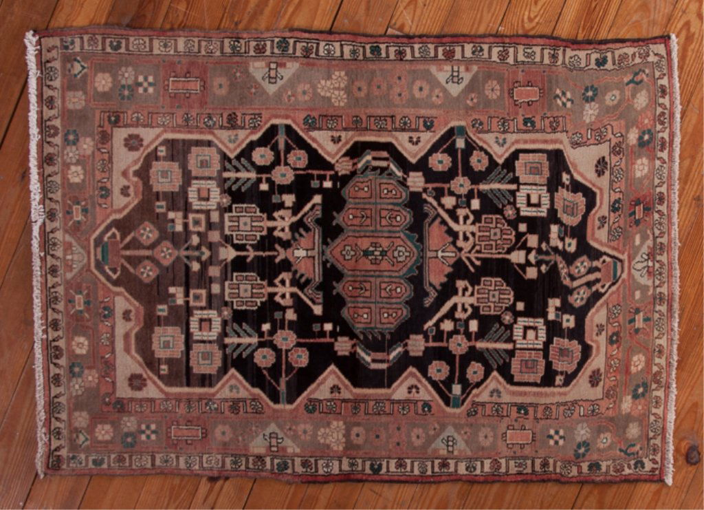 Antique Iranian Kashan 4'1" x 5'8" Rug (1 of 4)