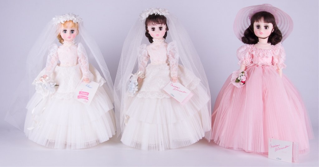 "Elise" Large Madame Alexander Dolls, Three (3) (1 of 8)
