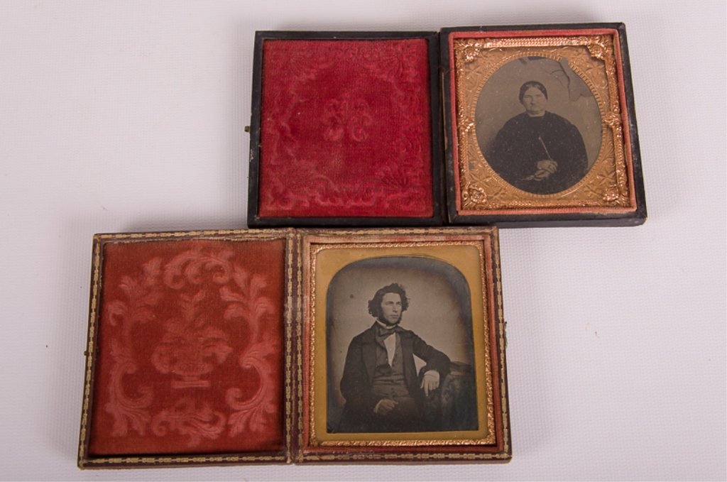 Tintype, Ferrotype Antique Photographs, Two (2) (1 of 5)