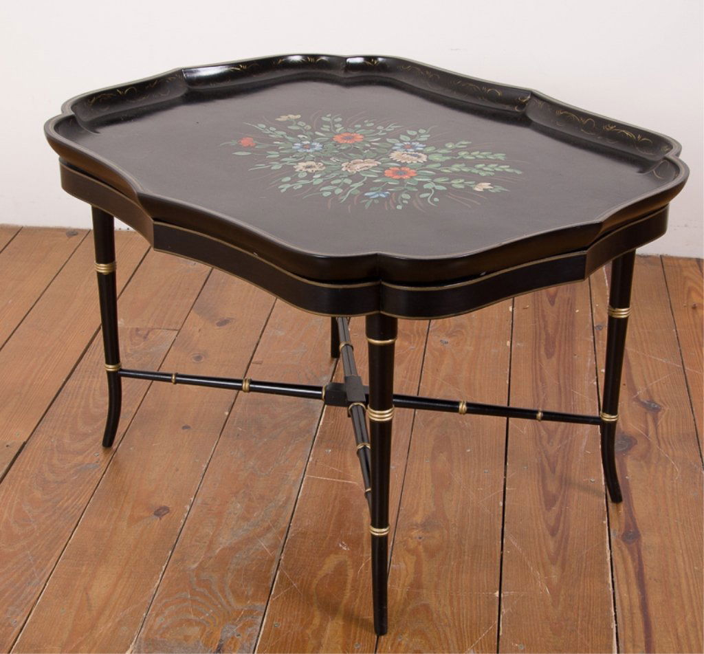 Floral Painted Tray Table (1 of 6)