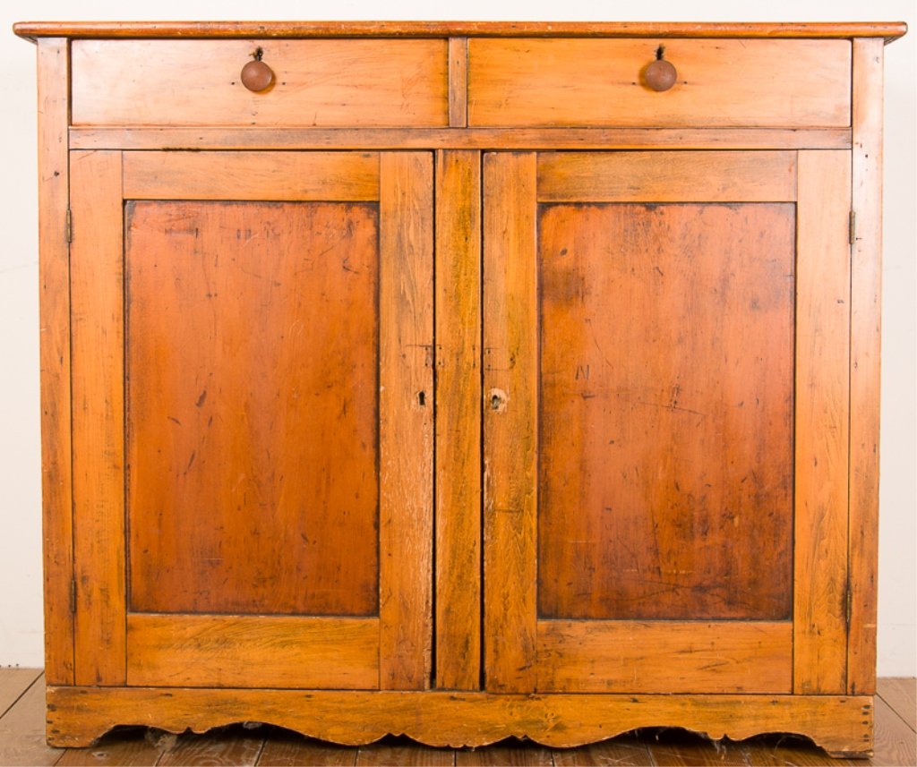 Poplar Jelly Cabinet, Early 19th Century Southern (1 of 7)