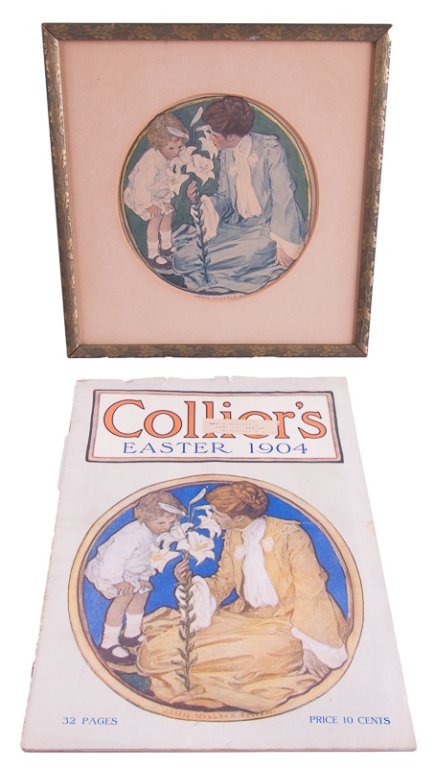 Collier's Easter 1904 Catalog & Hand-Colored Print (1 of 10)