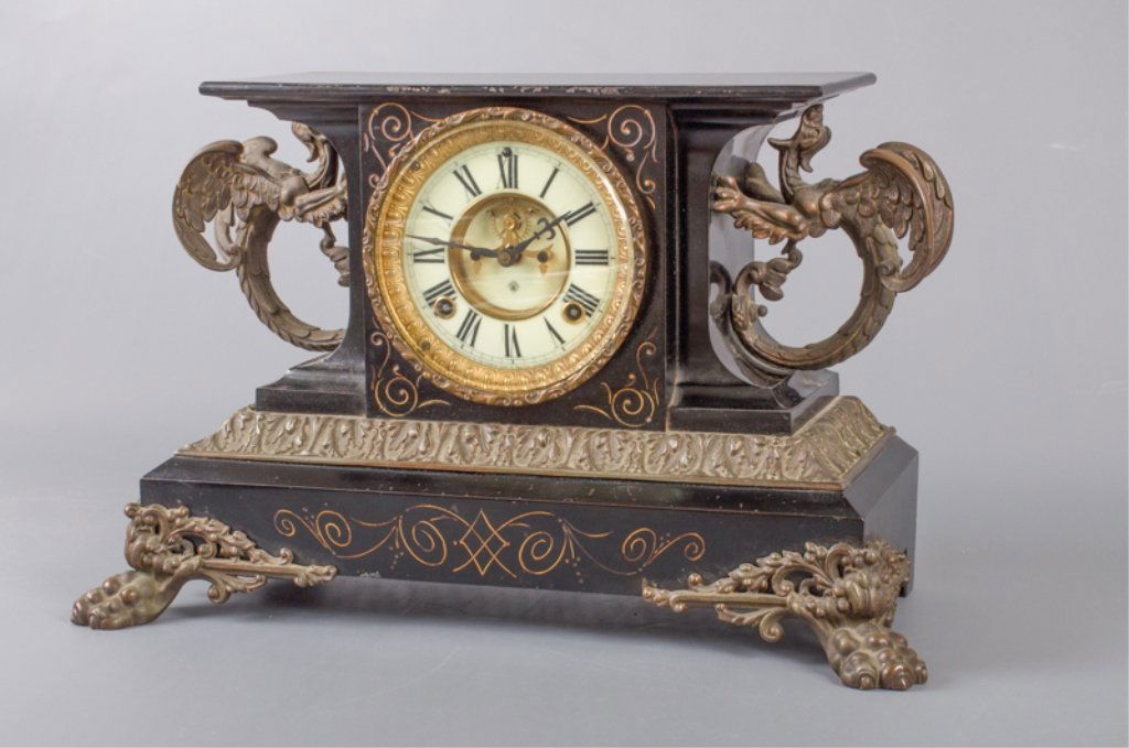 Ansonia Clock Co. "Belgium" Mantel Clock, C. 1904