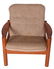 Domino Mobler Danish Teak & Tweed Lounge Armchair