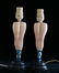 Ballerina Leg Table Lamps, Pair