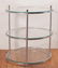 Round Three-Tier Glass Top Table - 2