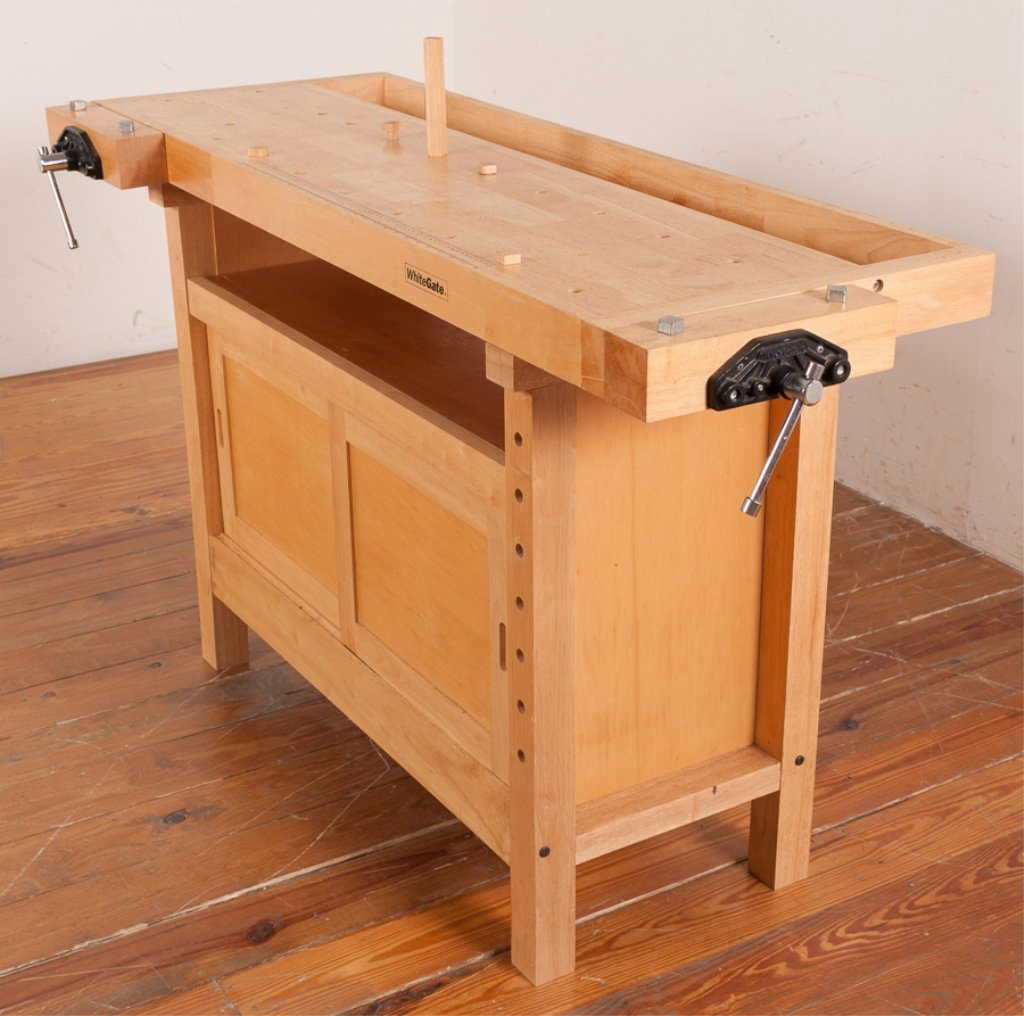 White Gate Double Vise Woodworking Bench