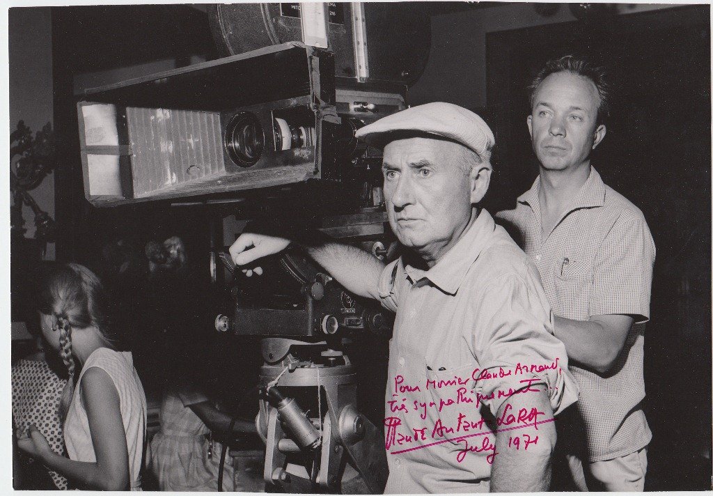 Claude AUTANT-LARA French director (1901-2000), a.o. D: Claude AUTANT-LARA French director (1901-2000), a.o. Diable au corps (1947) and Auberge rouge (1954). Signed and inscribed photograph “Pour Monsieur Claude Armand très sympathiquement Claude Autant
