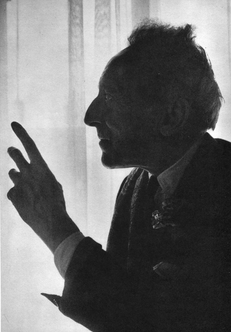 Cecil Beaton - Jean Cocteau - Vintage Photogravure: 1960 M. Dumont Schauberg (printer) vintage photogravure - 1957 Portrait of Jean Cocteau - Image size approx. 9"x12"
