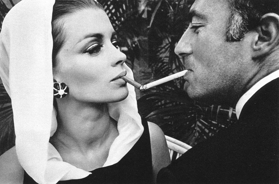 Jeanloup Sieff - Fashion Photo, Palm Beach: 1964 Image - B & W Sheet-fed PhotoGravure printed in 1982 by Contrejour (French printers) - Jeanloup Sieff (1933 Ð 2000) was a French photographer born of Polish parents in Paris, France. He is famou