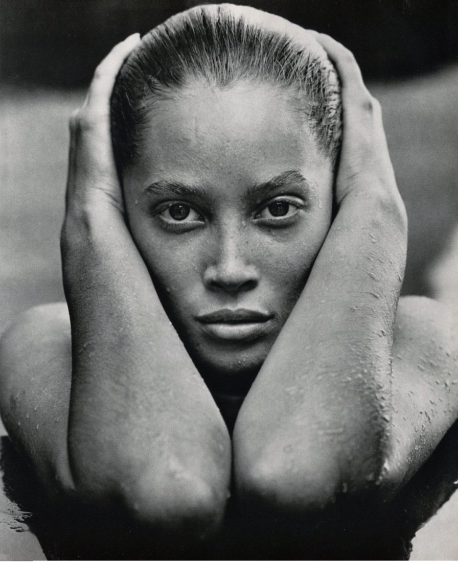 Herb Ritts - Christy Turlington - PhotoGravure: 1988 Sheet-fed PhotoGravure printed Tokyo, Japan for Twin Palms Publishers in 1988 - limited edition of 6100, Nus - Image size approx. 11"x 13"