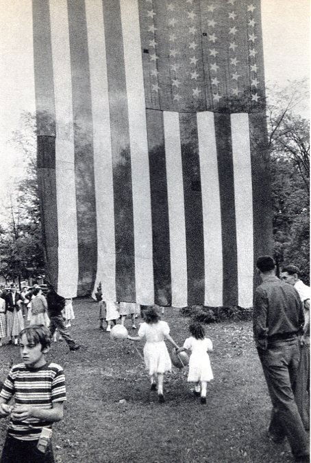 Robert Frank - Fourt of July - Jay, NY - Gravure: 1959 Sheet-fed Gravure - Grove Press - The Americans - Image size approx. 8"x5"