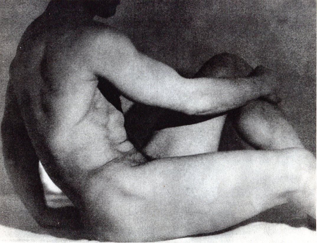 (Nude) Grace Lamb - Male Torso: 1937 Sheet-fed B&W Gravure printed in the U.S.A - Nude - Image Size 8" x 6"