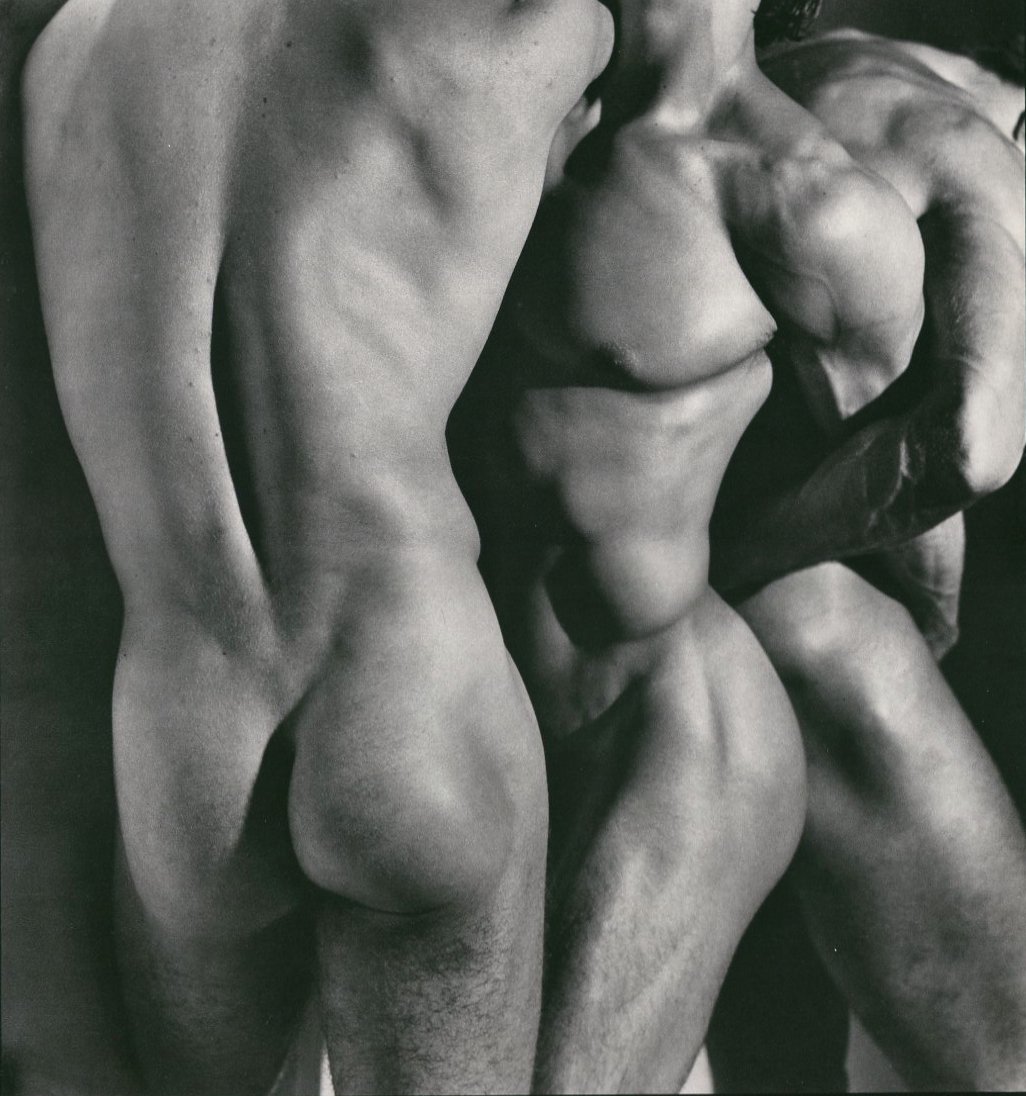 (Nude) Herb Ritts - 3 Male Torsos - PhotoGravure: 1988 Sheet-fed PhotoGravure printed Tokyo, Japan for Twin Palms Publishers in 1988 - limited edition of 6100, Nus - Image size approx. 11"x 13"