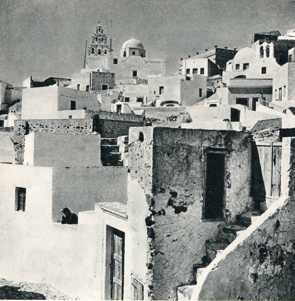 Herbert Bayer - Santorin -Vintage Gravure: Vintage Sheet-Fed PhotoGravure by Harrison and Sons - Bayer was director of printing and advertising at the Bauhaus. - 1936 Compilation - Image size approx. 6"x6"