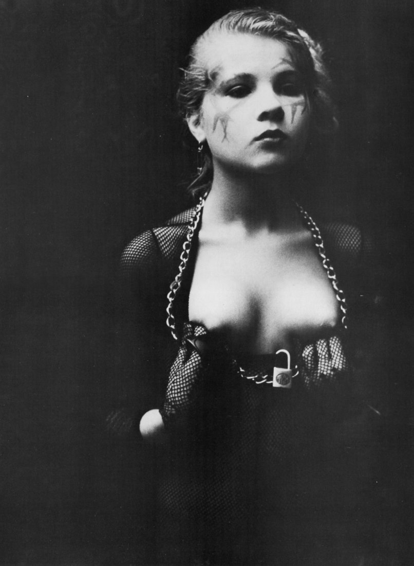 Irina Ionesco - Eve - Duotone: This is from a compilation of Mechanical Duotones beautifully printed in 1982 in Switzerland - Image size 8" x 11.5". Photo Mounted with acid free tissue on conservation mat-board