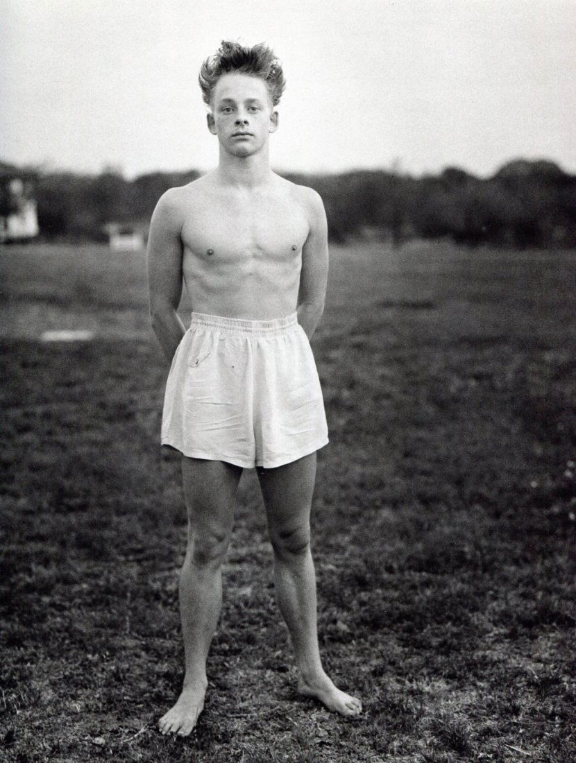 Bruce Weber - M. Schmidt, Pentathlon - S.A Texas: 1988 Sheet-fed Gravure printed by H Fournier, S.A. - Vitoria (Spanish printers) - Beautifully printed - Image size approx. 9"x12"
