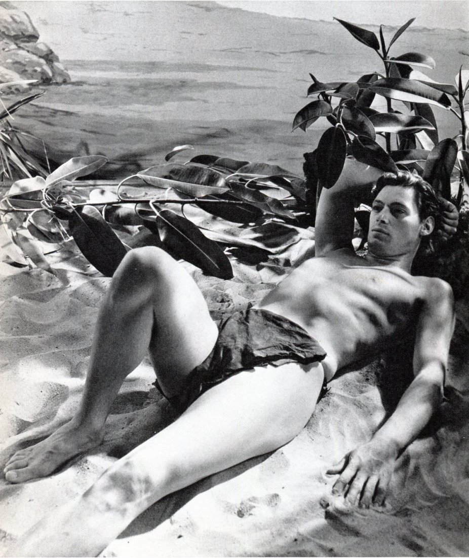 Cecil Beaton - Johnny Weissmuller, Tarzan 1930: 1968 Sheet-fed Gravure by Conzett and Huber (Swiss printer) - Image size approx. 9â€x9.5â€