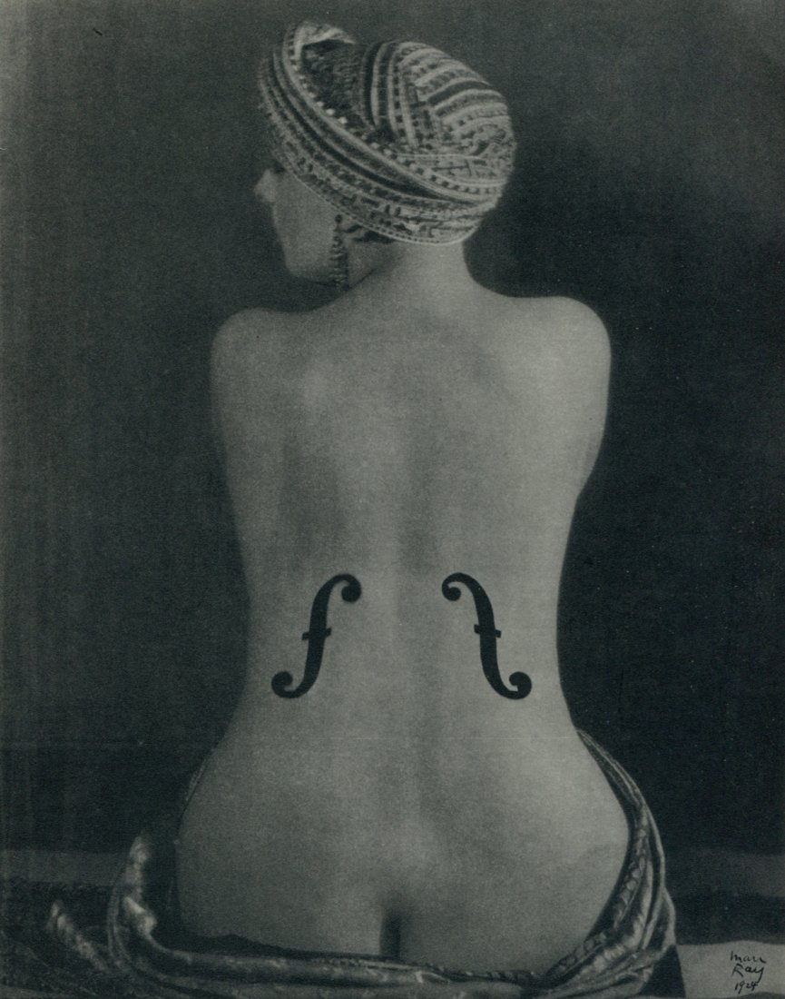 (Nude) Man Ray - Violon D'Angres - Photogravure: Vintage PhotoGravure printed by Braun & Cie - France in 1933, Nus - Image size approx. 7"x9"