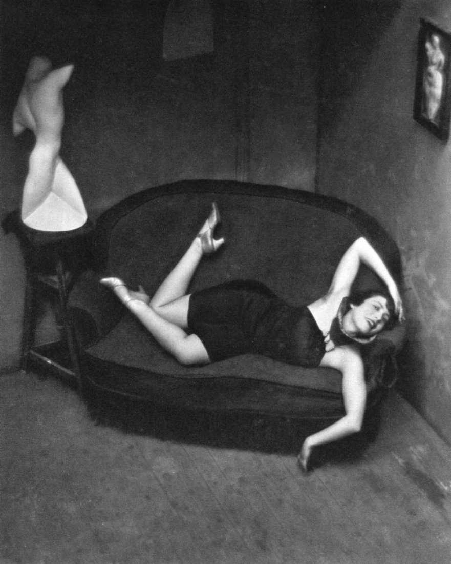 Andre Kertesz - Satirie Dancer - Gravure: 1926 Sheet-Fed PhotoGravure printed in 1972 by Braun - Mulhaus - France for a monograph of his work. Image size (inches) approx. 8 x6.5