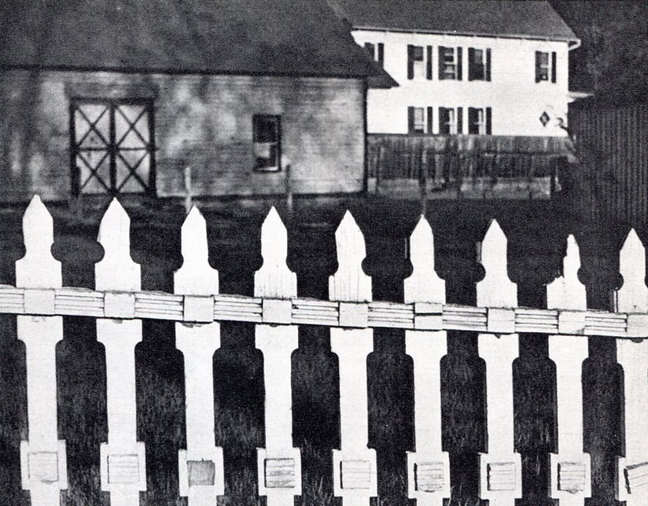 Paul Strand - The White Fence (1919): 1964 Printing Sheet-fed Gravure printed in the Netherlands - Image size (inches) approx. 6.5 x 5