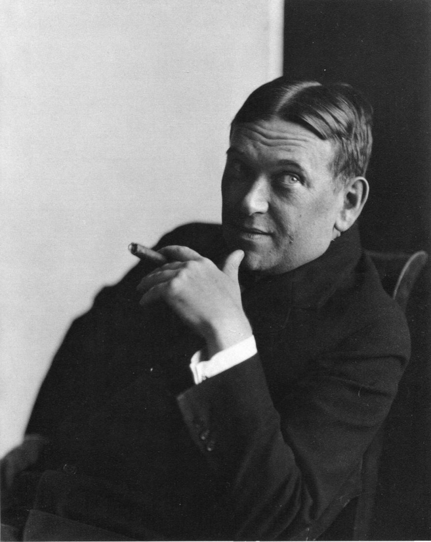 Edward Steichen - H L Mencken 1926 - Gravure: printed in 1963 by Conzett and Huber (Swiss printer) Sheet-fed photogravure - Image size (inches) approx. 7 x9