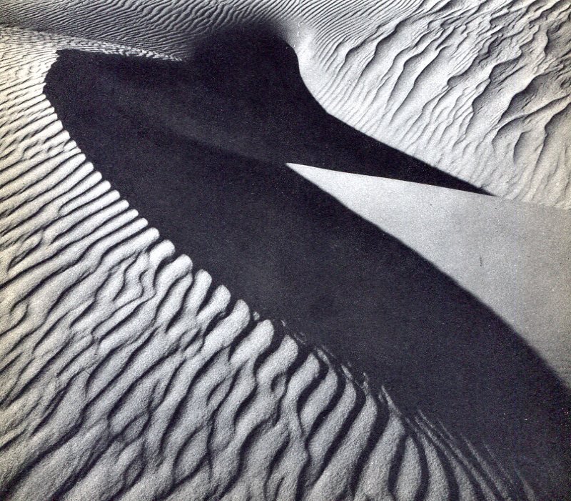 Brett Weston - Sand Dunes: 1935 Sheet-fed Gravure printed by Beck Engraving Co (Philadelphia, USA printers) - Image size approx. 9 x9