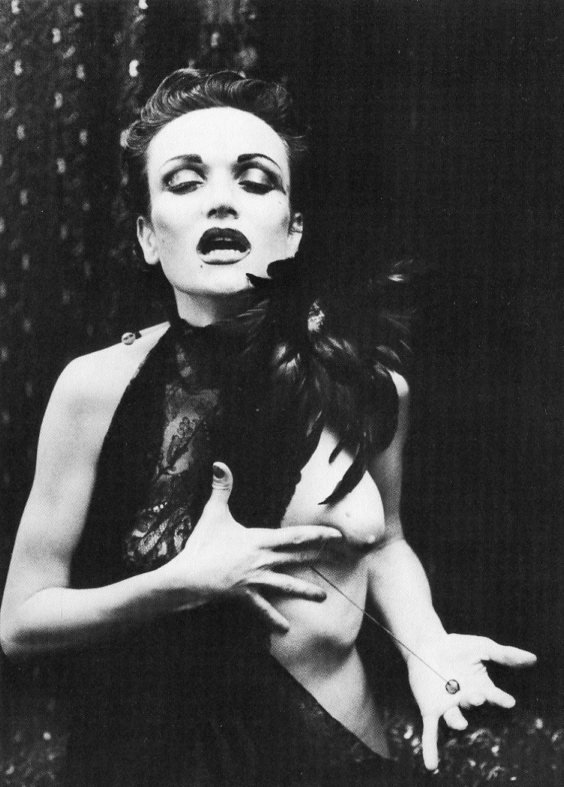 Irina Ionesco - Eve - Duotone: This is from a compilation of Mechanical Duotones beautifully printed in 1982 in Switzerland - Image size 3.5 x 5 . Photo Mounted with acid free tissue on conservation mat-board