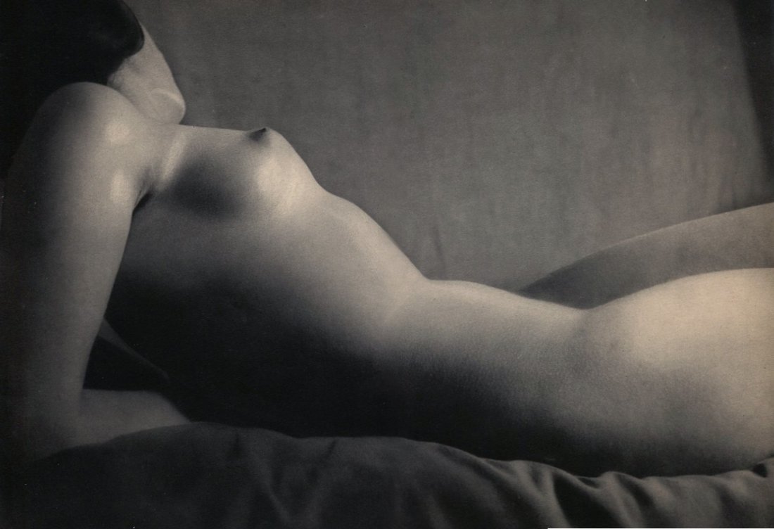 (nude) Brassai- Woman Nude Torso: Beautiful Vintage HelioGravure printed by Theo Brugiere - Paris in 1948, Etudes de Nus - Image size (inches) approx. 9 x13