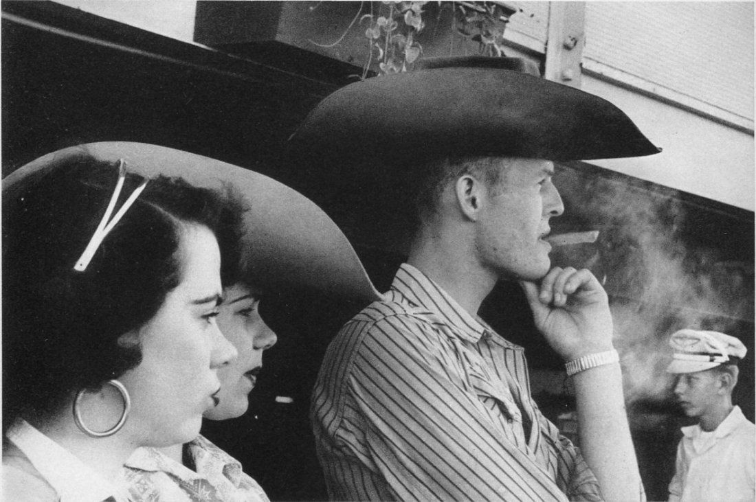 Robert Frank - Rodeo, Detroit - Gravure: 1959 Sheet-fed Gravure from a distressed 1st edition Grove Press - The Americans - Image size approx. 8 x5